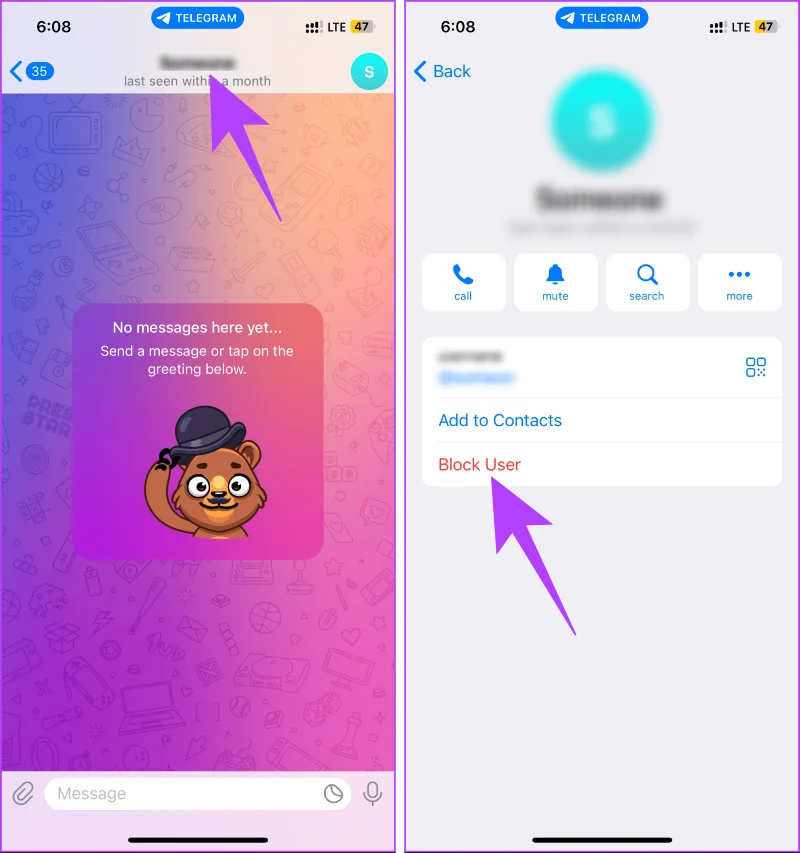 Hoe iemand op Telegram op desktop, Android of iOS te blokkeren