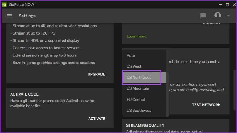 Las 9 formas principales de corregir el código de error 0x800b1004 de GeForce NOW en Windows 11