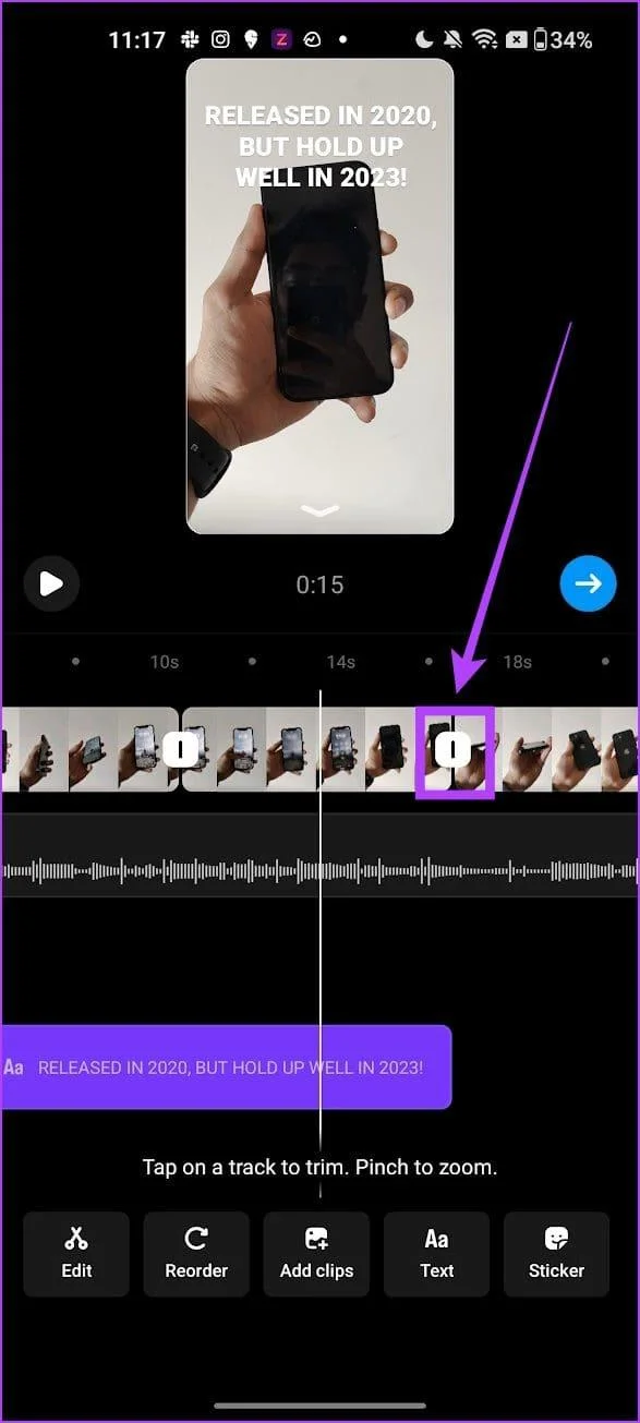 Come modificare i reel utilizzando l'editor integrato di Instagram