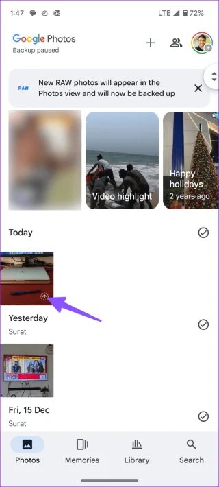 Wat is een cloudpictogram op Google Foto's