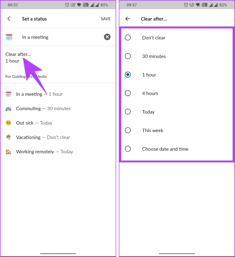 Come mantenere sempre attivo lo stato Slack