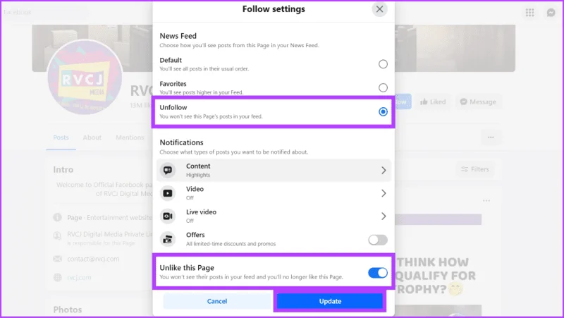 Comment ne plus suivre les pages Facebook auxquelles vous n'êtes plus lié