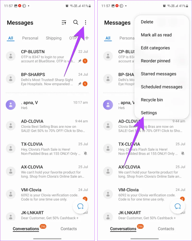 Top 16 Samsung-sms-instellingen die u moet kennen