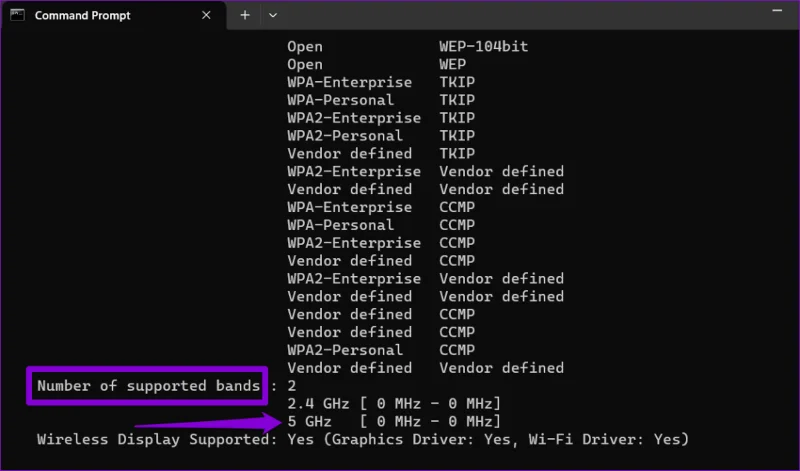 Les 8 meilleures façons de résoudre l'impossibilité de se connecter à la bande de fréquence 5 GHz du Wi-Fi sous Windows 11