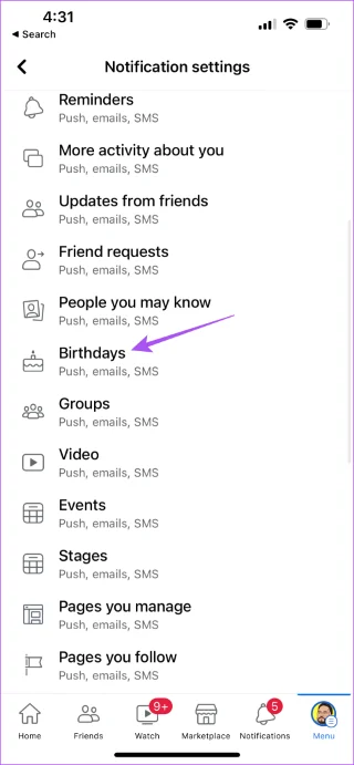 6 meilleures solutions pour les notifications d'anniversaire qui ne s'affichent pas sur Facebook