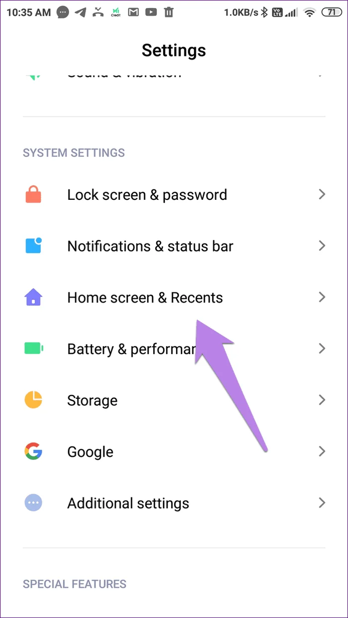 Come rimuovere Mi Browser dal gesto di scorrimento verso l'alto e disattivare l'app
