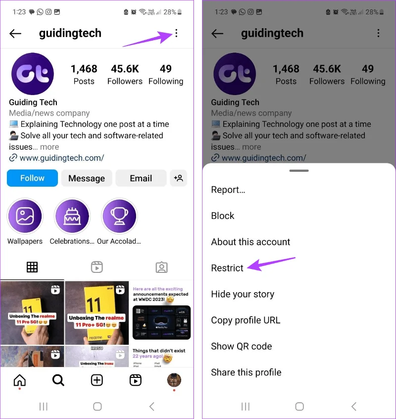 Comment ne plus voir ou ne pas lire les messages sur Instagram