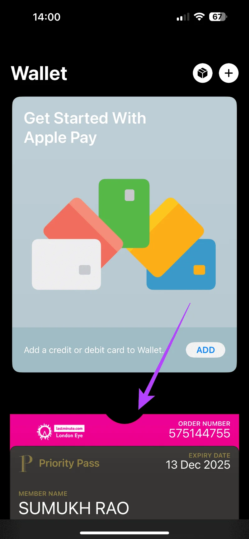 Come rimuovere carte, biglietti e altri elementi dal portafoglio Apple
