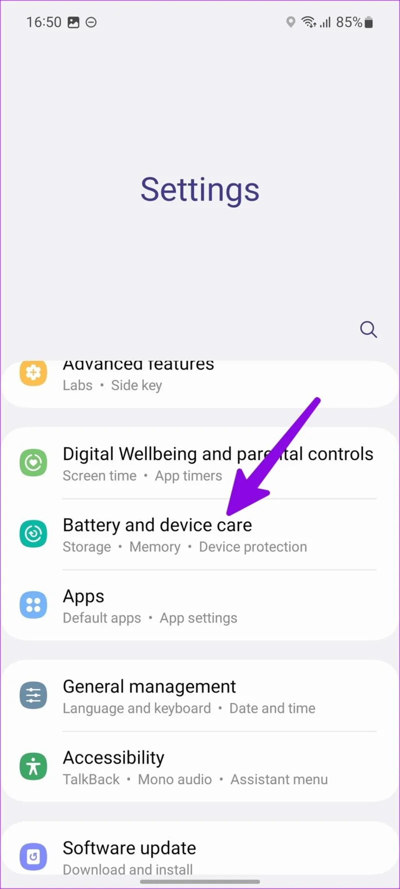 Les 5 meilleures façons de réparer le téléphone Samsung Galaxy qui ne se charge pas après 85&nbsp;%