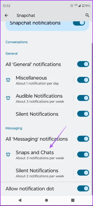 Come modificare il suono delle notifiche di Snapchat
