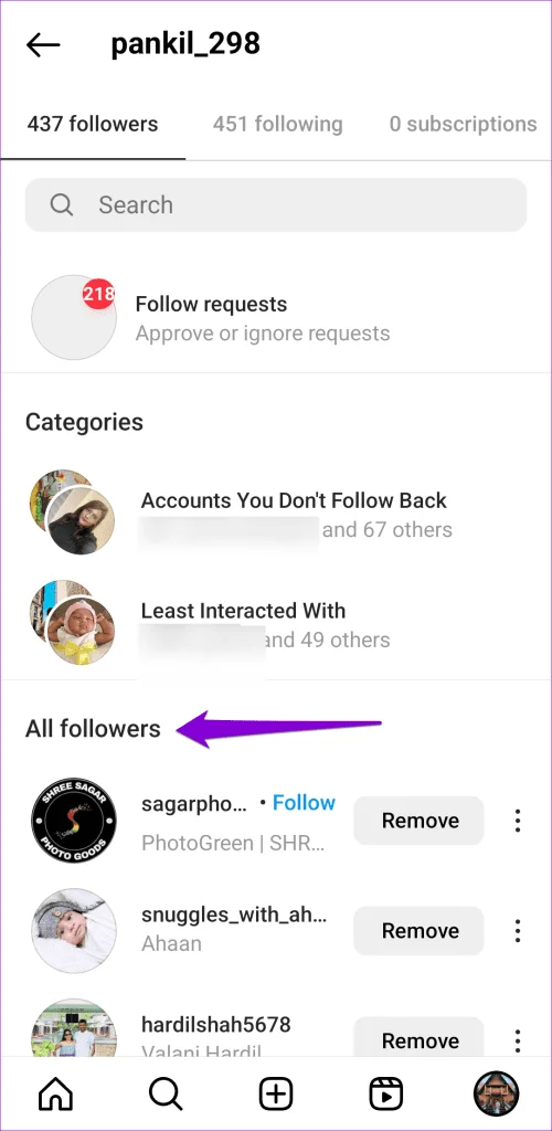 Come vedere i follower recenti su Instagram