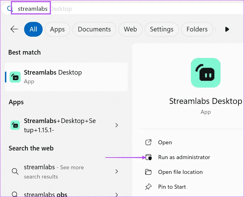 Top 7 des correctifs pour «&nbsp;Streamlabs ne capture pas le jeu&nbsp;» dans Windows 11