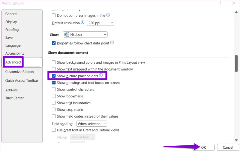 أهم 7 إصلاحات للخطأ "لا يمكن عرض هذه الصورة حاليًا" في Microsoft Word