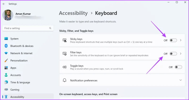Las 5 formas principales de arreglar la tecla Tab que no funciona en Windows 11