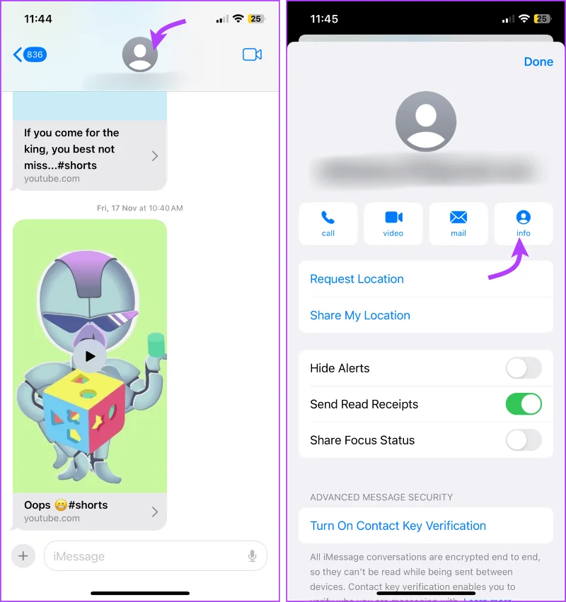 Wat er gebeurt als u iemand op een iPhone blokkeert