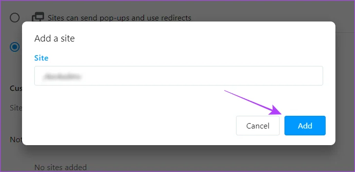 Come consentire o bloccare popup e reindirizzamenti su Opera