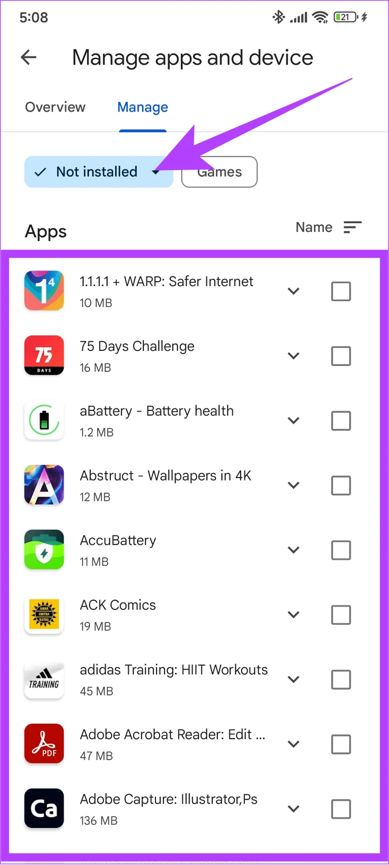 Comment récupérer des applications et des jeux supprimés sur Android