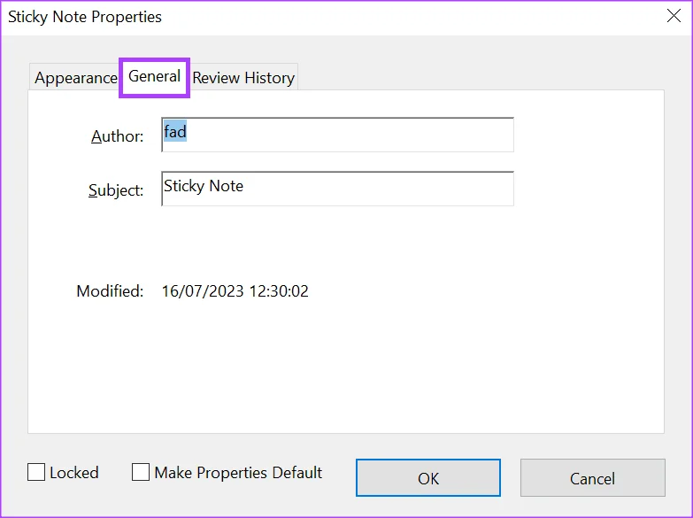 Come modificare il nome dell'autore per i commenti in Adobe Acrobat