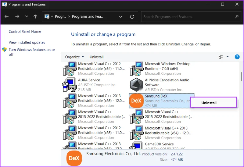 Las 9 soluciones principales para 'Samsung DeX no funciona' en Windows 11