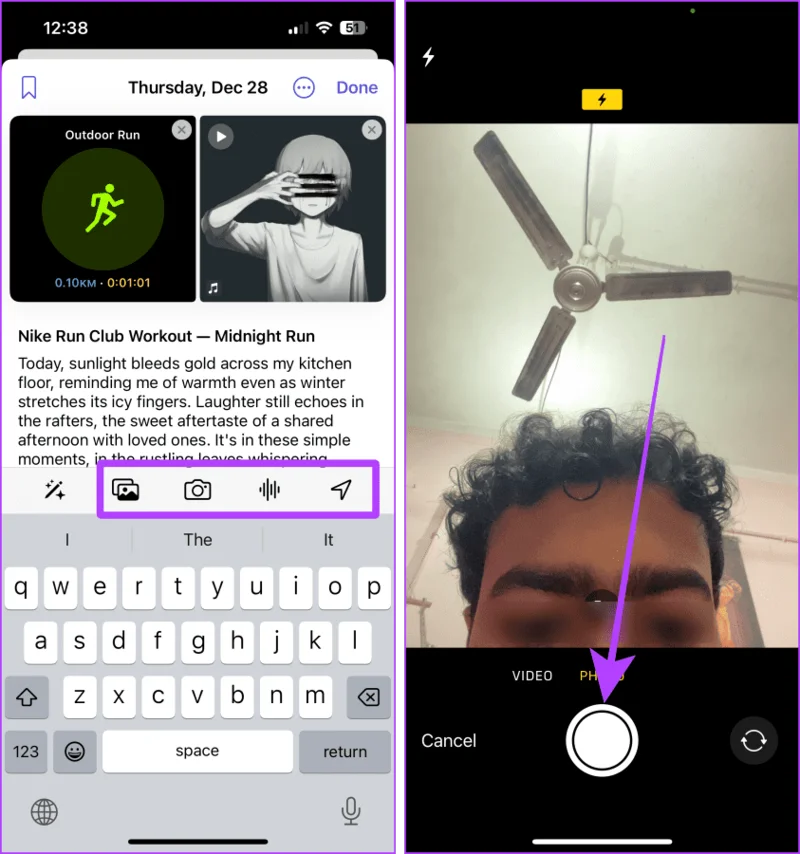Hoe u de Journal-app op uw iPhone gebruikt