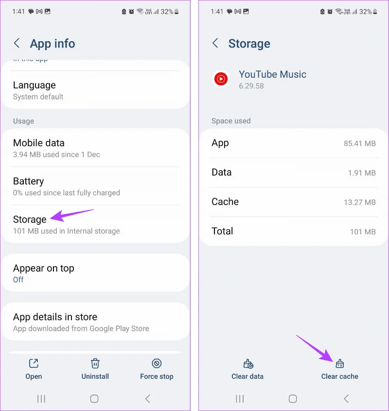 7 modi per correggere i testi di YouTube Music Live che non vengono visualizzati sul cellulare