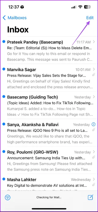 Comment supprimer en masse des e-mails dans Apple Mail