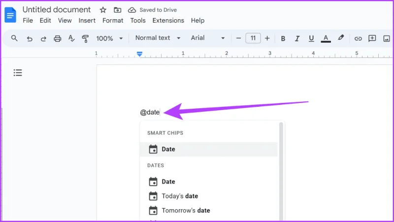 Come inserire un selettore di data in Fogli Google e Documenti Google