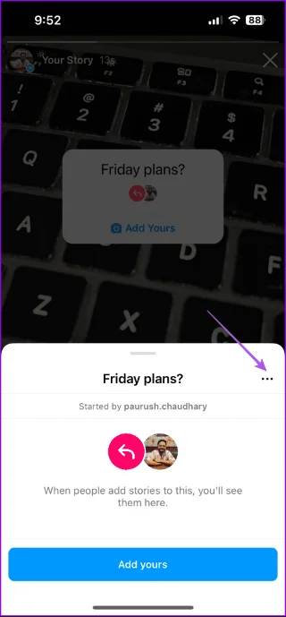 Comment utiliser l'autocollant «&nbsp;Ajouter le vôtre&nbsp;» sur une histoire Instagram