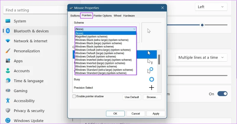 Cómo cambiar la sensibilidad del mouse (DPI) y otras configuraciones en Windows 11