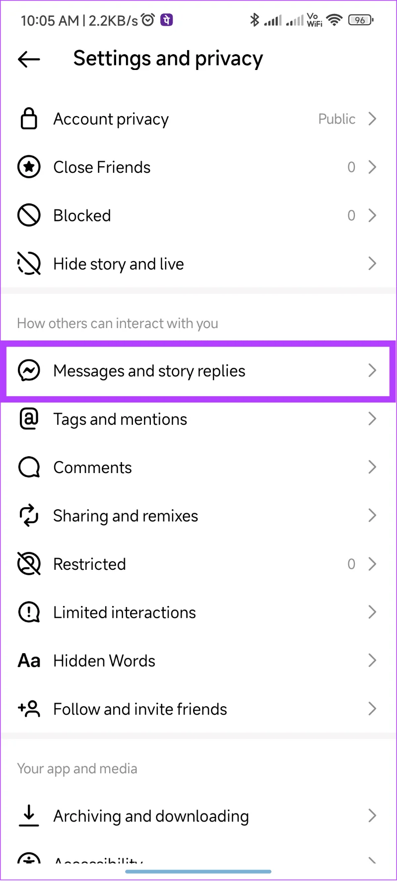 Pouvez-vous envoyer un message à un compte privé sur Instagram