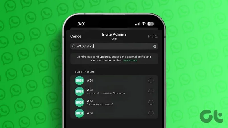 Comment ajouter plusieurs administrateurs aux canaux WhatsApp