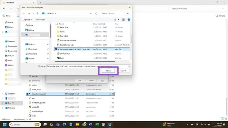 Cómo establecer un video como protector de pantalla en Windows 11
