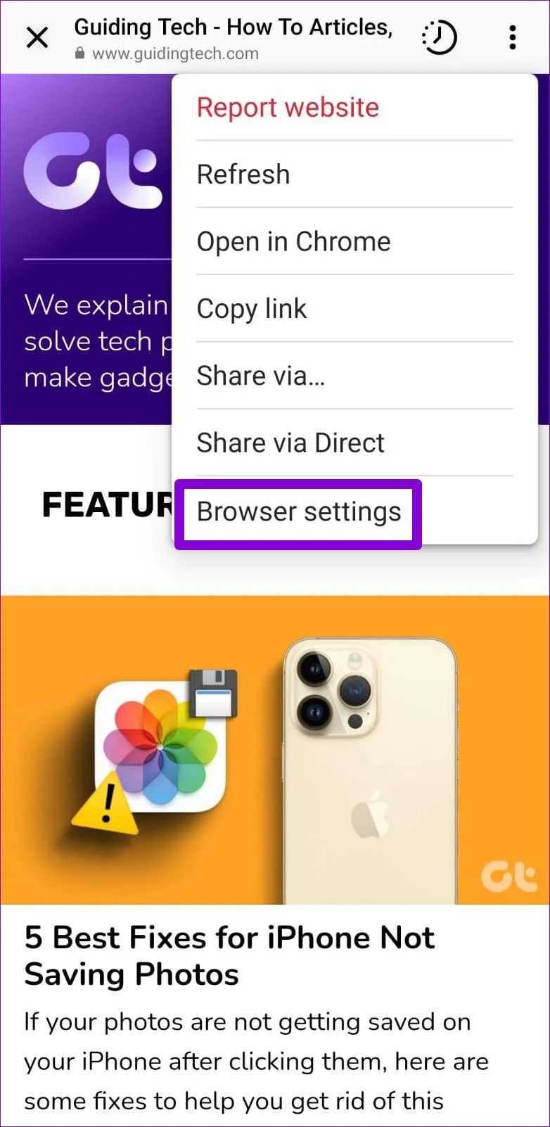 Les 7 meilleures façons de réparer les liens Instagram qui ne fonctionnent pas sur Android et iPhone