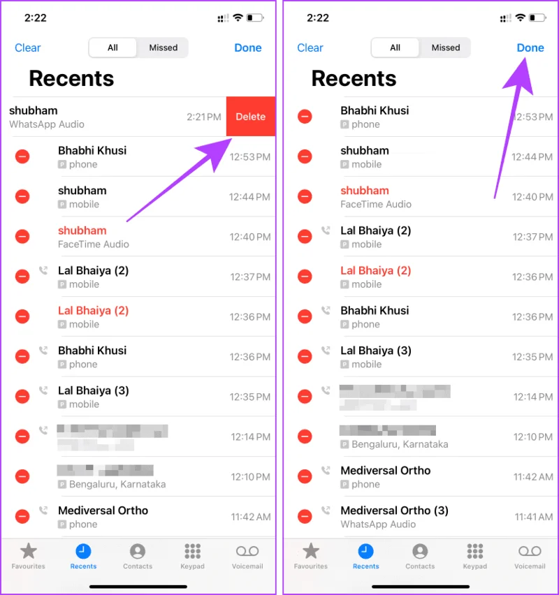 Hoe WhatsApp-oproepgeschiedenis op Android- en iOS-apparaten te verwijderen