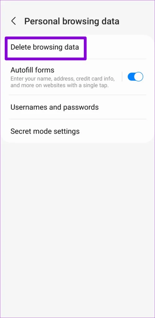 5 modi per risolvere il problema con il browser Internet Samsung che non carica le pagine