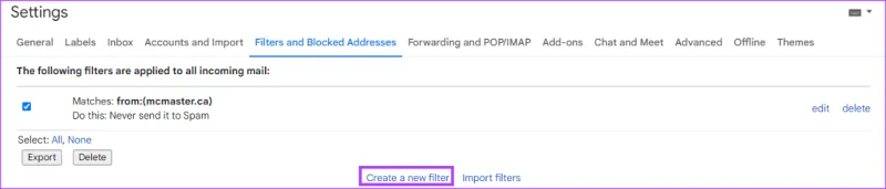 Comment créer des règles pour filtrer les e-mails dans Gmail