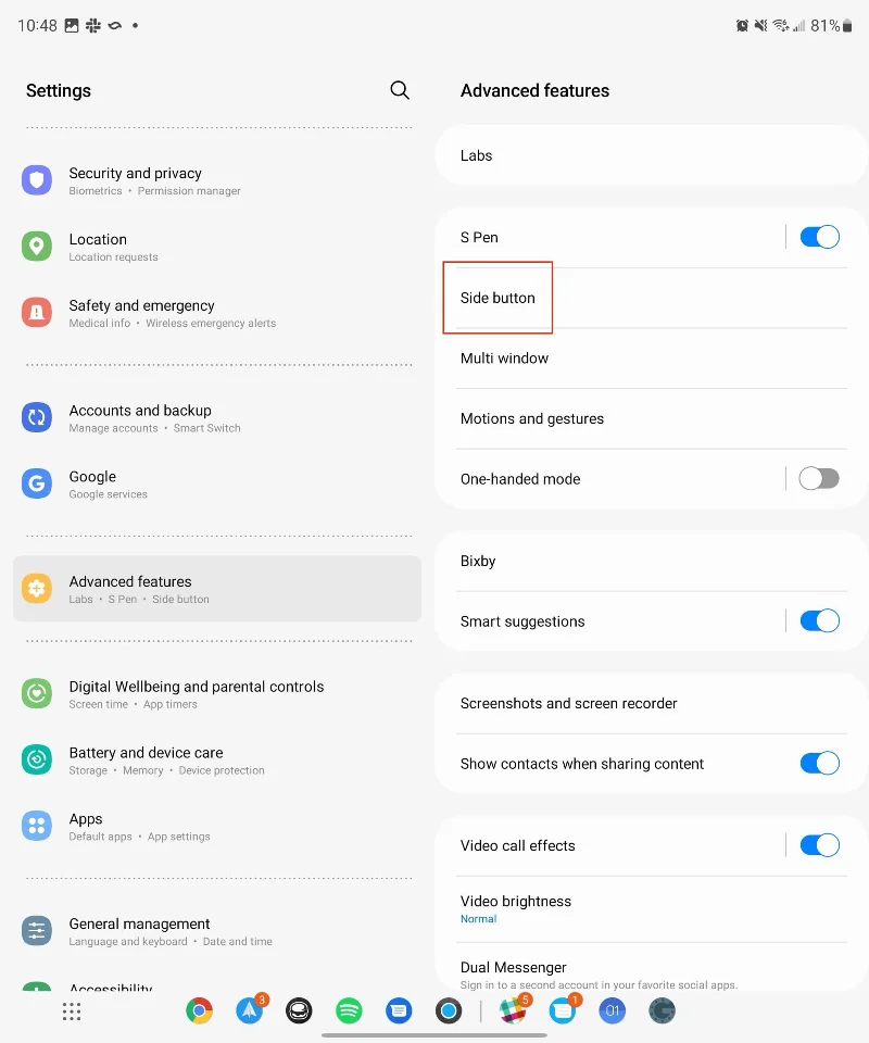 Cum să oprești și să pornești Galaxy Z Fold 5