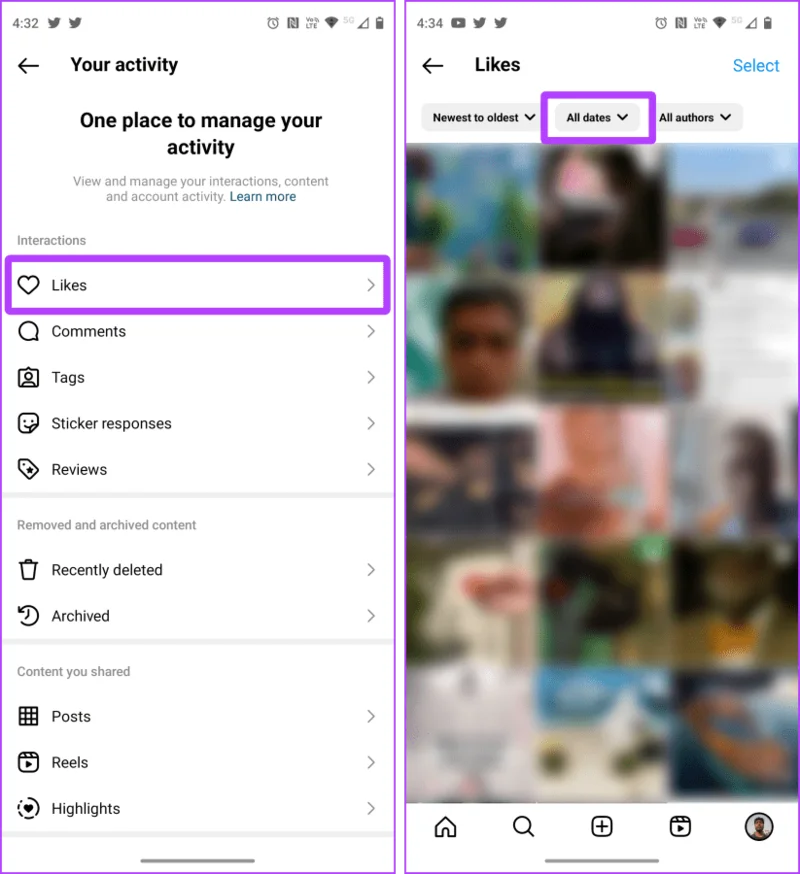 Comment aimer ou annuler toutes les publications sur Instagram à la fois