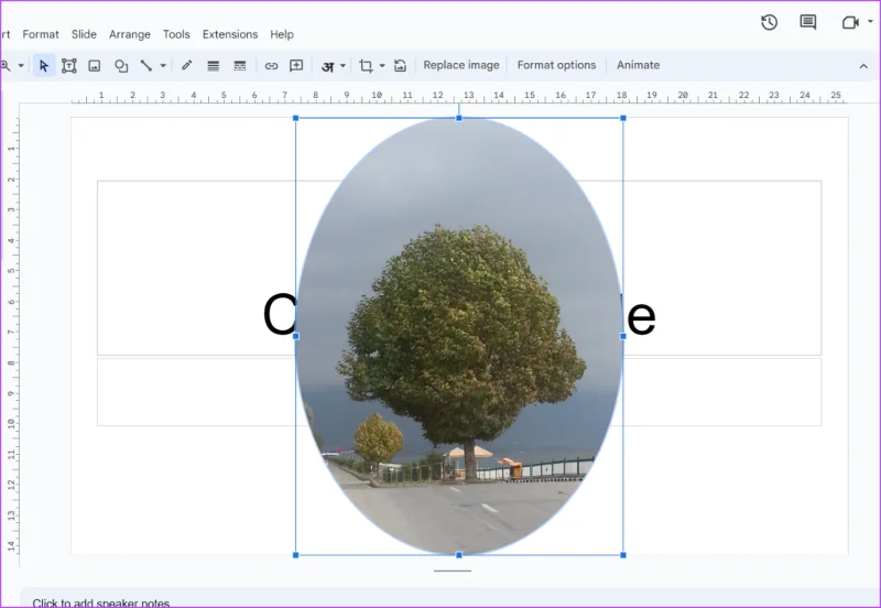 Come rendere circolari le immagini in Presentazioni Google