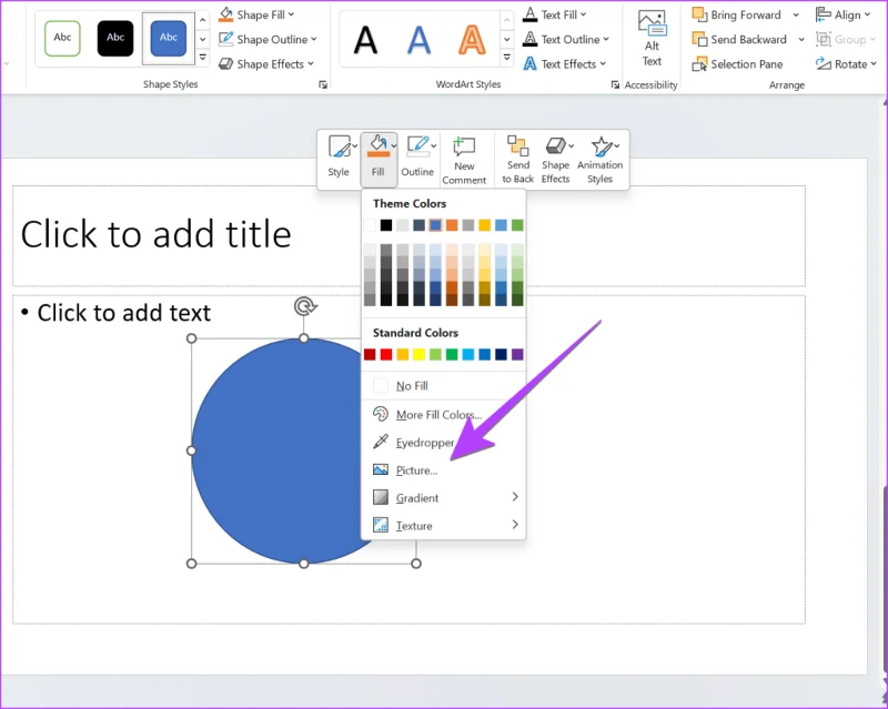 4 maneiras de cortar uma imagem em um círculo no PowerPoint