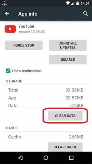 Cómo arreglar la aplicación de YouTube que se bloquea en Android