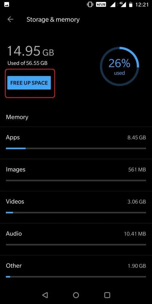 Configuración de Android para ahorrar batería, almacenamiento y tiempo