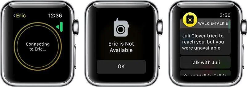 Comment utiliser la nouvelle fonctionnalité de talkie-walkie sur Apple Watch OS 5