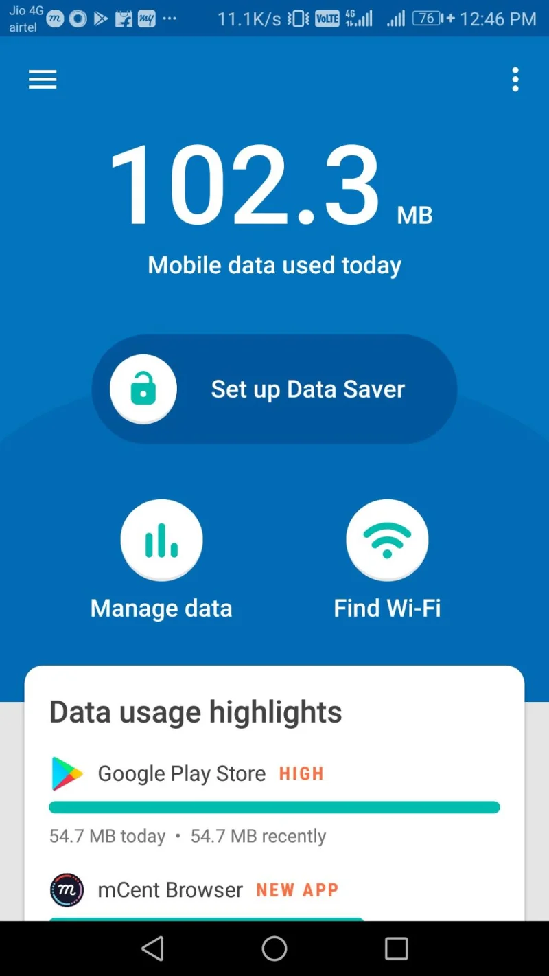 Google Datally: o modalitate inteligentă de a salva date mobile