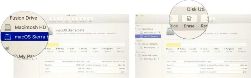 MojaveからHighSierraにロールバックする方法は？
