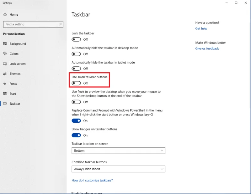 Cómo personalizar la barra de tareas de Windows 10