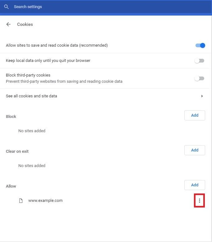Cómo deshabilitar las cookies en Google Chrome