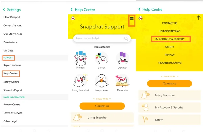 วิธีการลบบัญชี Snapchat อย่างถาวร