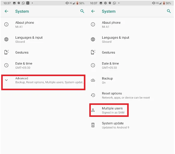 Langkah-langkah Untuk Mengatur Beberapa Profil Pengguna Di Android