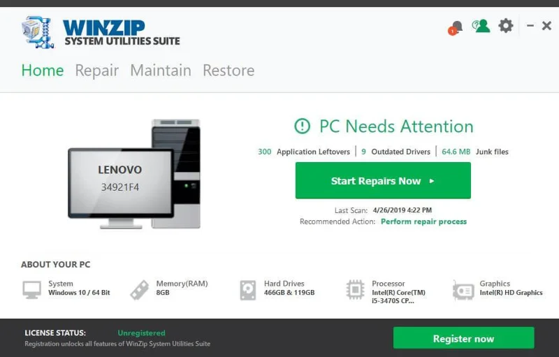 Paquete de utilidades del sistema WinZip: solución integral para todas las necesidades de su PC